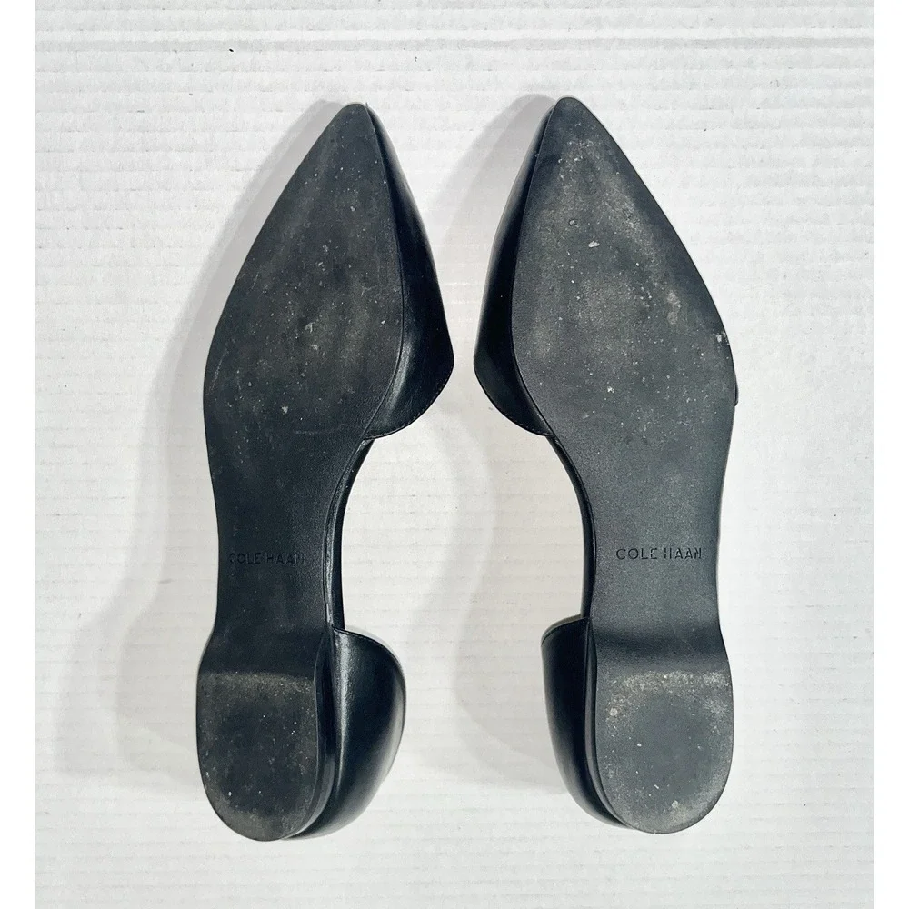 Cole Haan Flats Women's 6 Black Bambra Skimmer D'orsay‎ Professional Classic